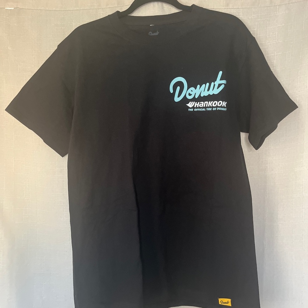 Donut media x Dynapro cotton T shirt- size medium unisex